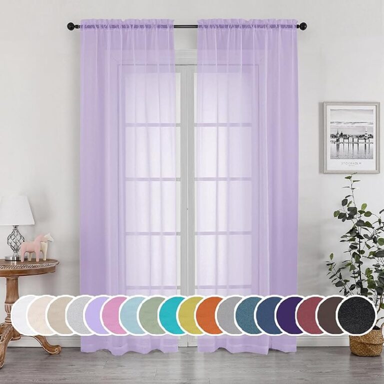 OWENIE Sheer Curtains up to 50% Off Deal