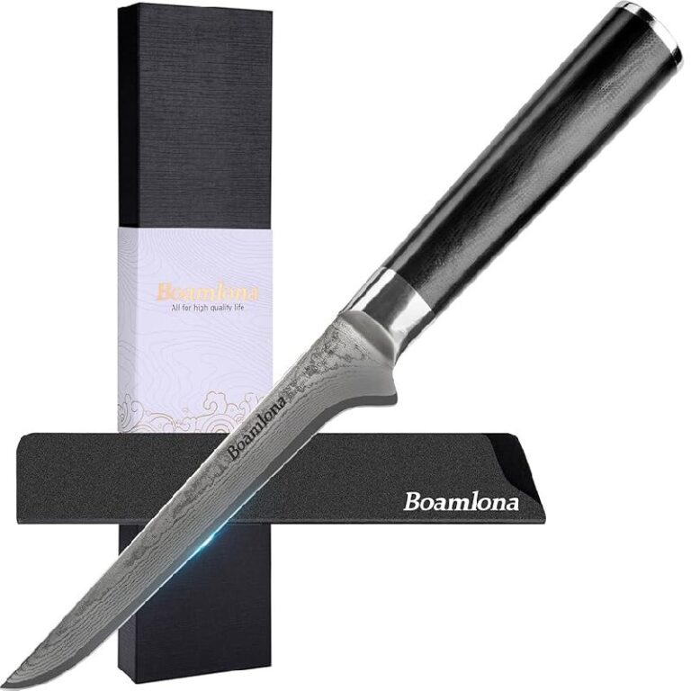 BOAMLONA Damascus Knife up to 50% Off Deal