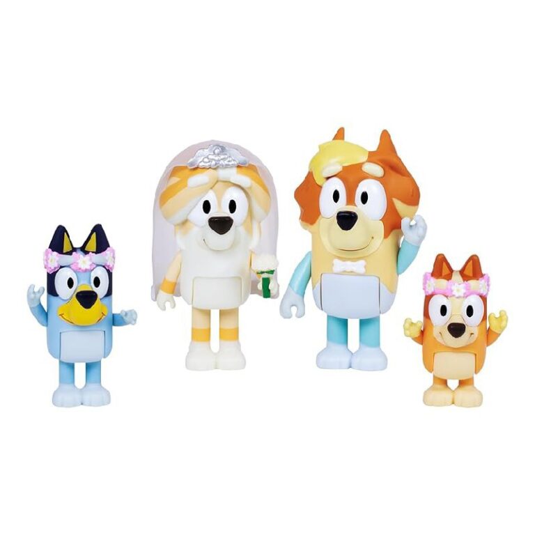 Bluey Figure 4-Pack Wedding Time 44% Off Deal