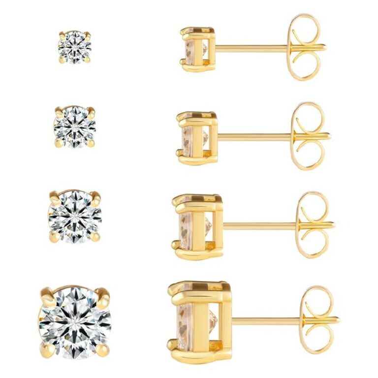 Cubic Zirconia Stud Earrings Set – Up to 60% Off Deal