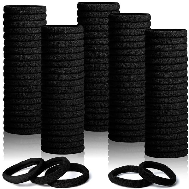 100 Pcs Black Hair Ties up to 29% off Deal