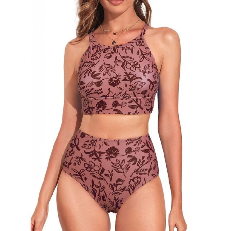 Herseas Womens Pink Bikini Sets up to 21% Off Deal