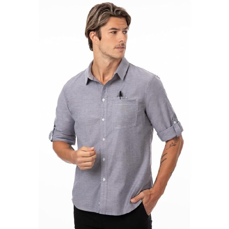 Chef Works Men’s Oxford Shirt up to 72% Off Deal