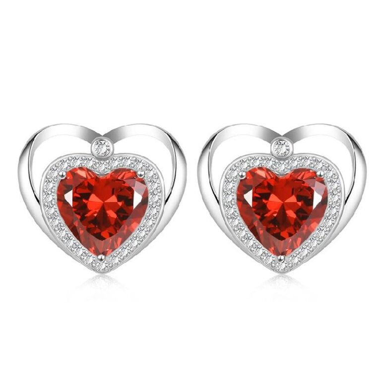 OVIMIA Heart Stud Earrings up to 100% Off Deal