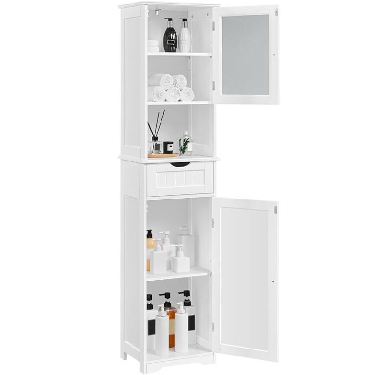 Yaheetech Tall Bathroom Cabinet up to 24% Off Deal