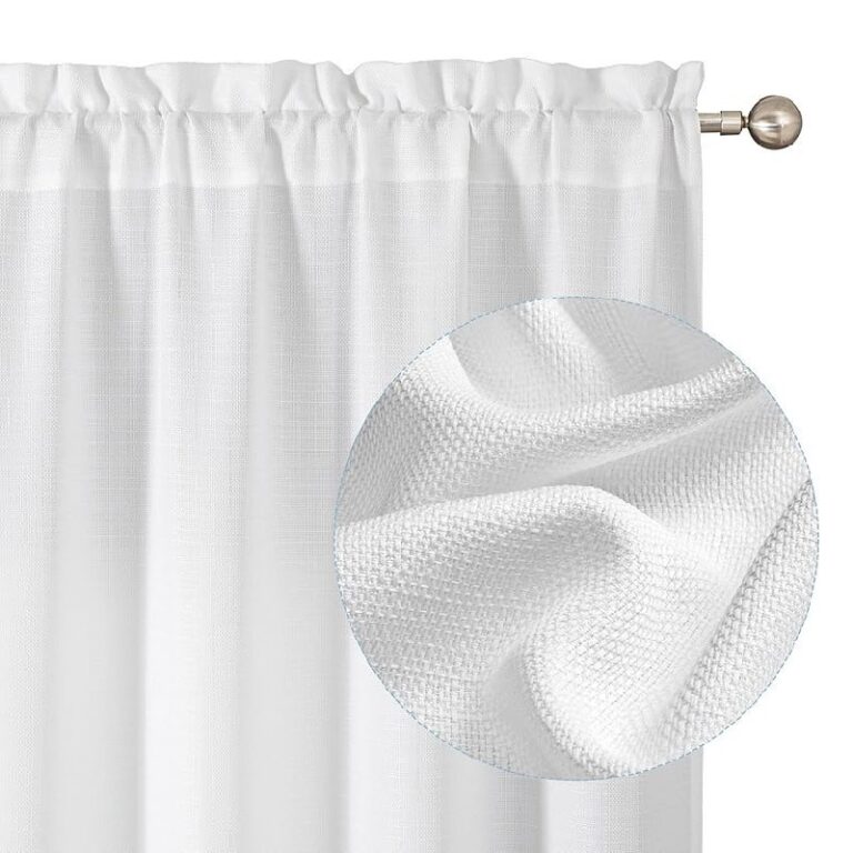 Chyhomenyc White Curtains up to 20% Off Deal