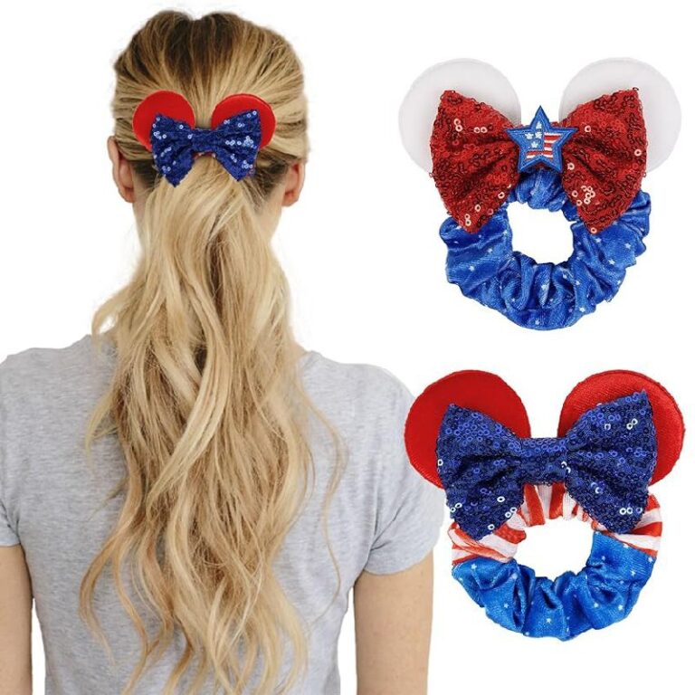 4th of July Hair Scrunchies Mouse Ear 50% Off Deal