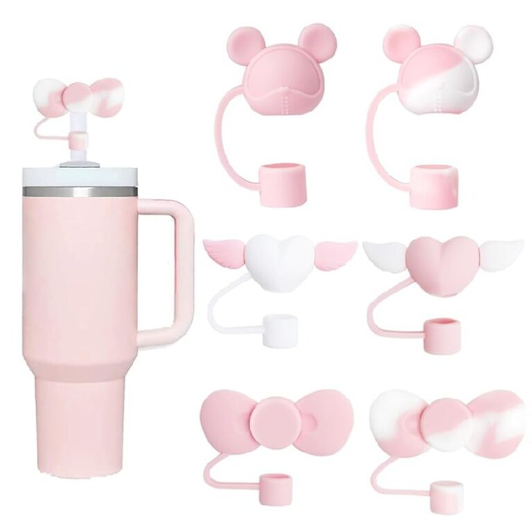 6 pcs Pink Straw Covers Up to 30% Off Deal