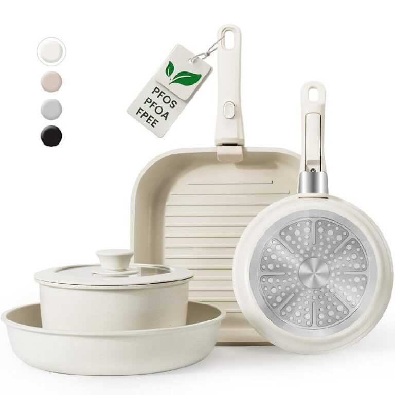 KIKCOIN Ceramic Pots and Pans Set up to 64% Off Deal