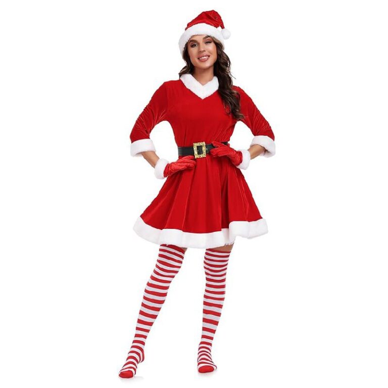 ABALAGU Mrs Claus Costume up to 50% Off Deal