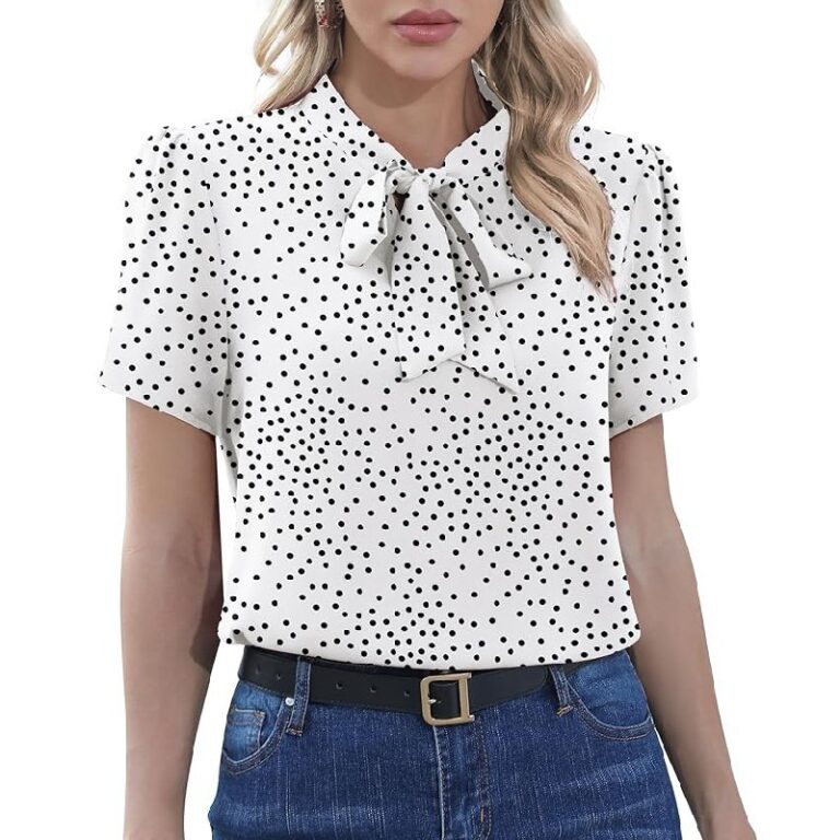 CZYINXIAN Tie Neck Blouse up to 22% Off Deal