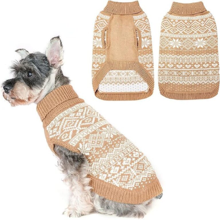 HOMIMP Dog Sweater Argyle up to 50% Off Deals