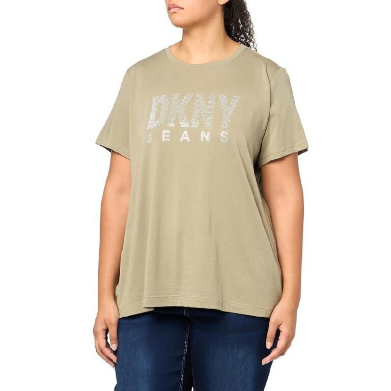 DKNY Women’s V-Neck Tee up to 52% Off Deal