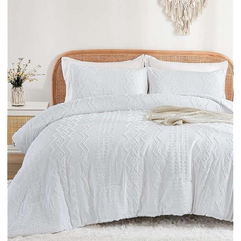 WONGS BEDDING White Comforter Set up to 30% off Deal