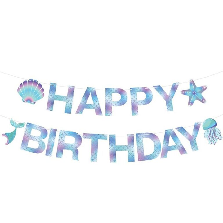 Mermaid Birthday Banner Sign up to 30% off Deal