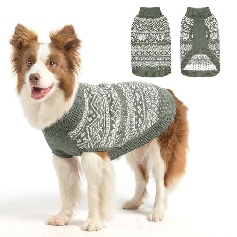 HOMIMP Dog Sweater Argyle up to 50% Off Deals