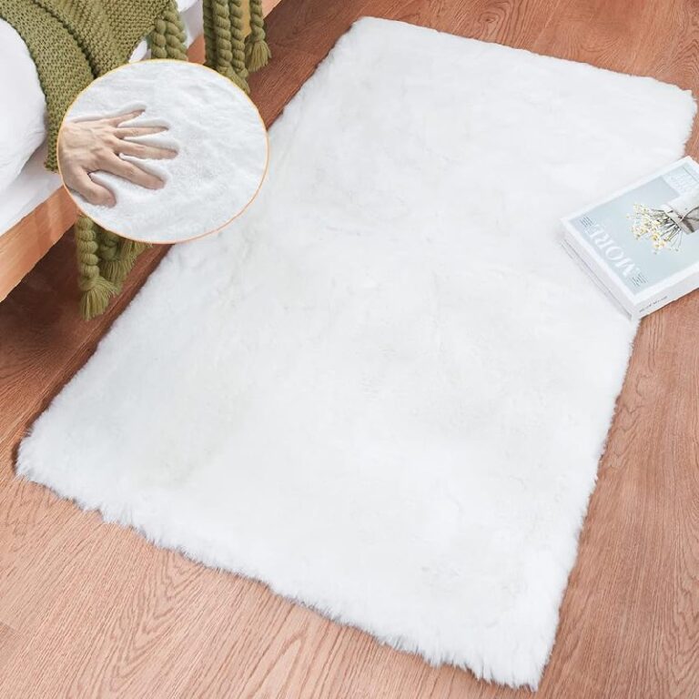 ORINOVA White Faux Bunny Rug up to 44% off Deal