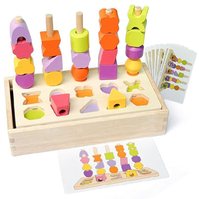 Montessori Wooden Beads Toy Set up to 50% Off Deal