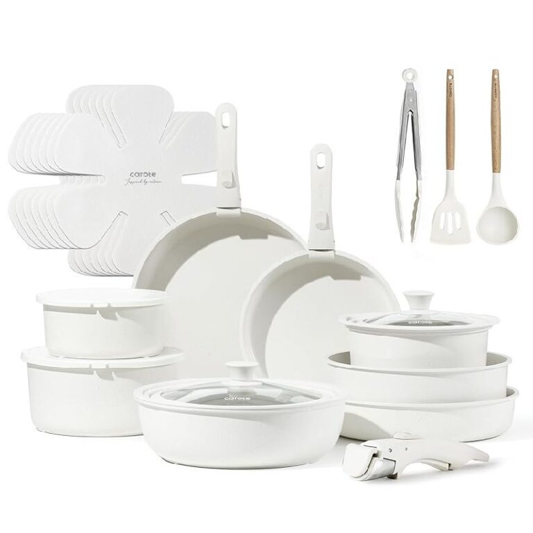 CAROTE 25pcs Cookware Set up to 50% Off Deals