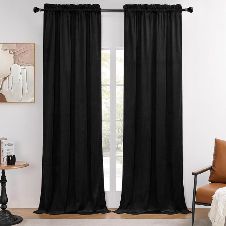 Timeper Black Velvet Curtains: Up to 10% Off Deal