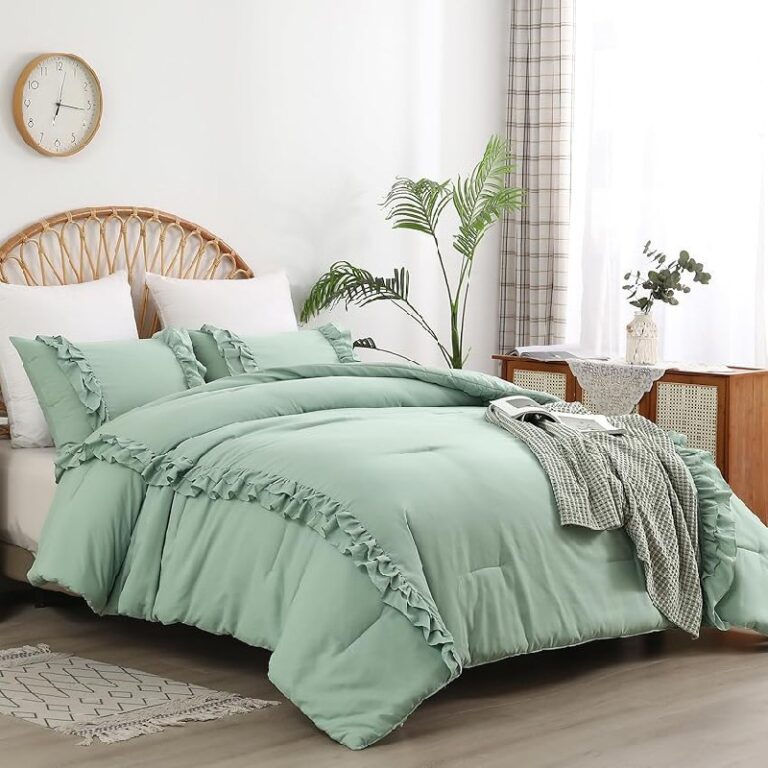 DJY Sage Green Comforter Set up to 50% Off Deal