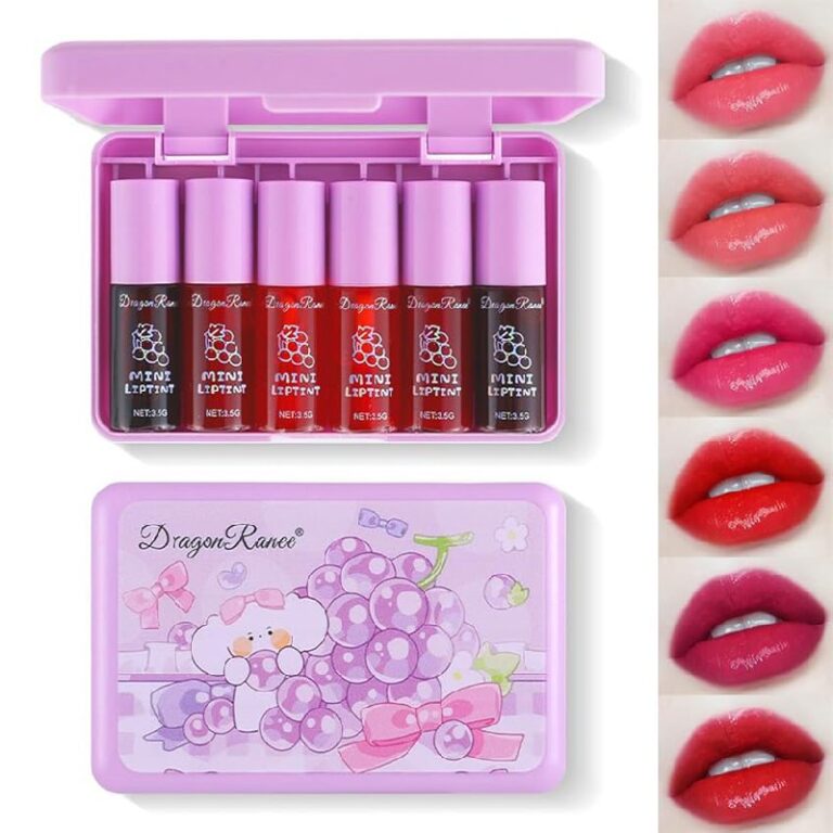 6 Colors Grapes Lip Tint Stain Set up to 20% Off Deal