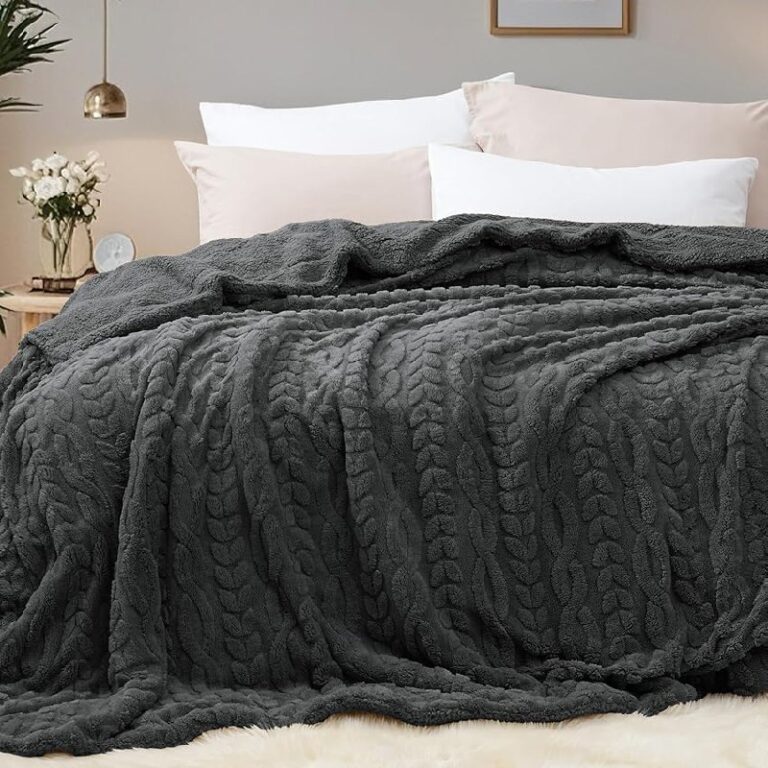 PHF Fluffy Sherpa Throw Blanket up to 0% off Deal