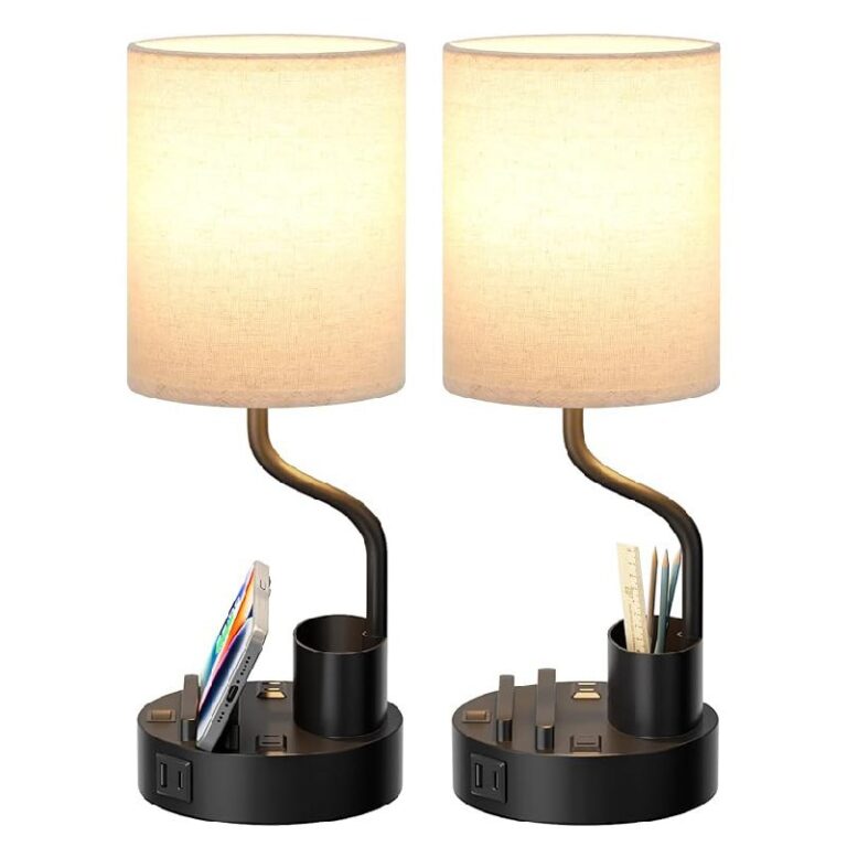 Bedside Table Lamps Set – Up to 40% Off Deal