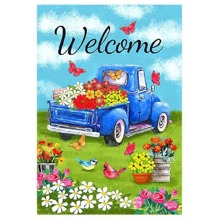 Morigins Welcome Flower Truck Flag up to 50% Off Deal