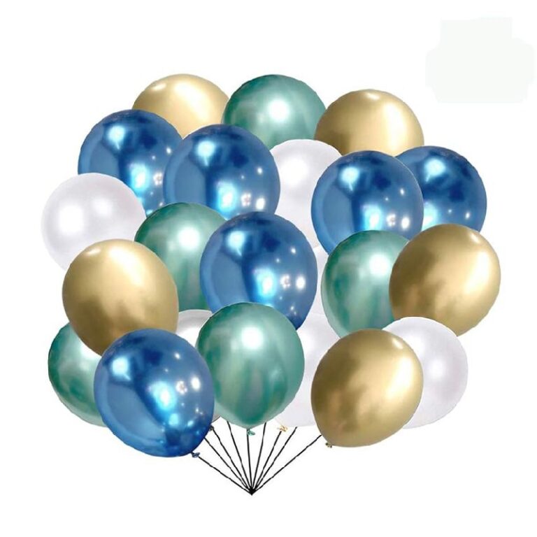 Blue and Gold Metallic Balloons up to 20% Off Deal