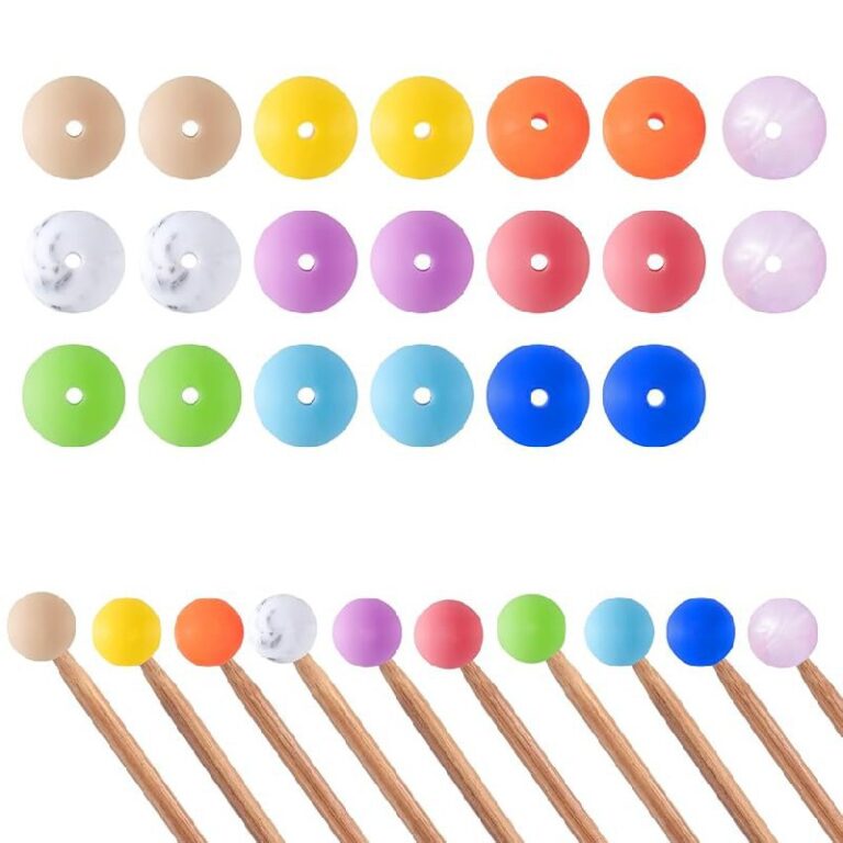 20pcs Beads Knitting Needle Stoppers Up to 50% Off Deal