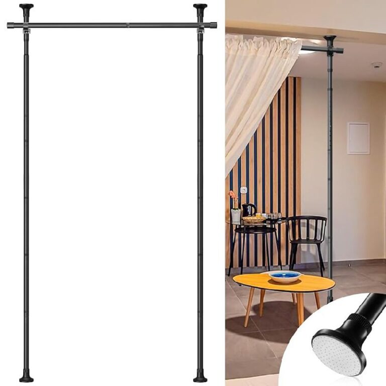 Freestanding Room Divider Curtain Rod up to 50% Off Deal