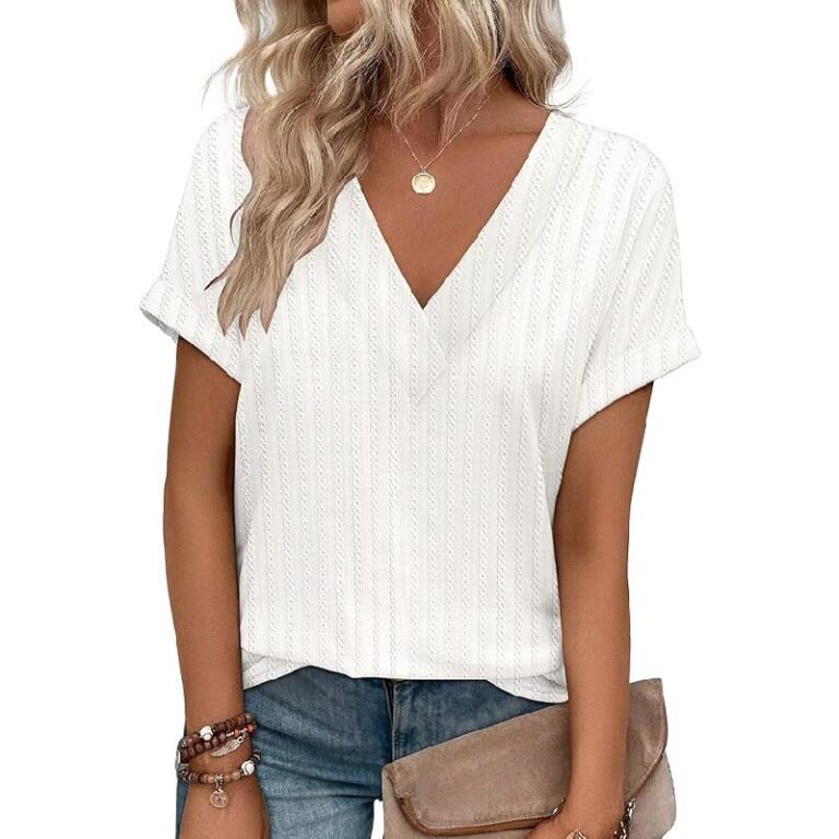 KKJ Womens Tops V Neck – Up to 20% Off Deals