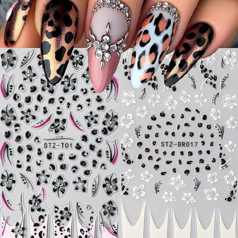 2 Sheets Colorful Leopard Nail Stickers up to 35% off Deal