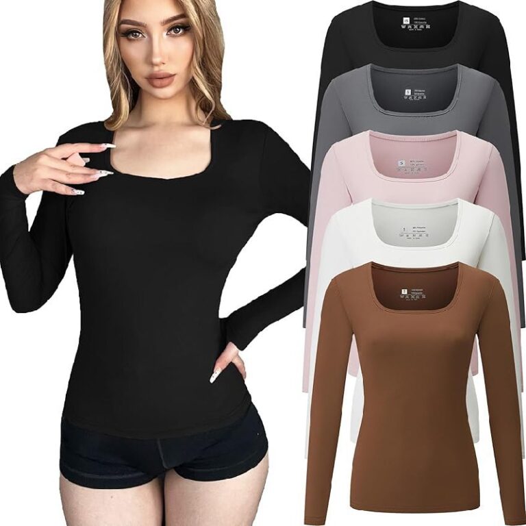 FMNNNN Long Sleeve Tops Up to 60% Off Deal